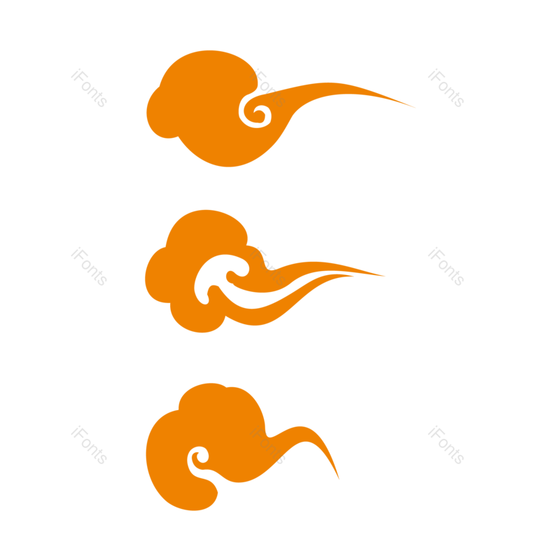 祥云图片,中国风元素,花纹PNG,底纹免抠素材